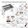 Stainless Steel BBQ Grill with Galvanized Net