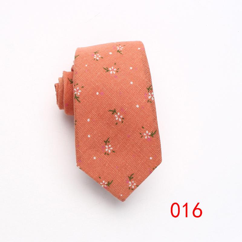 Jacquard Cotton Tie 7Cm Tie Men'S Business Dress, Work Casual Tie