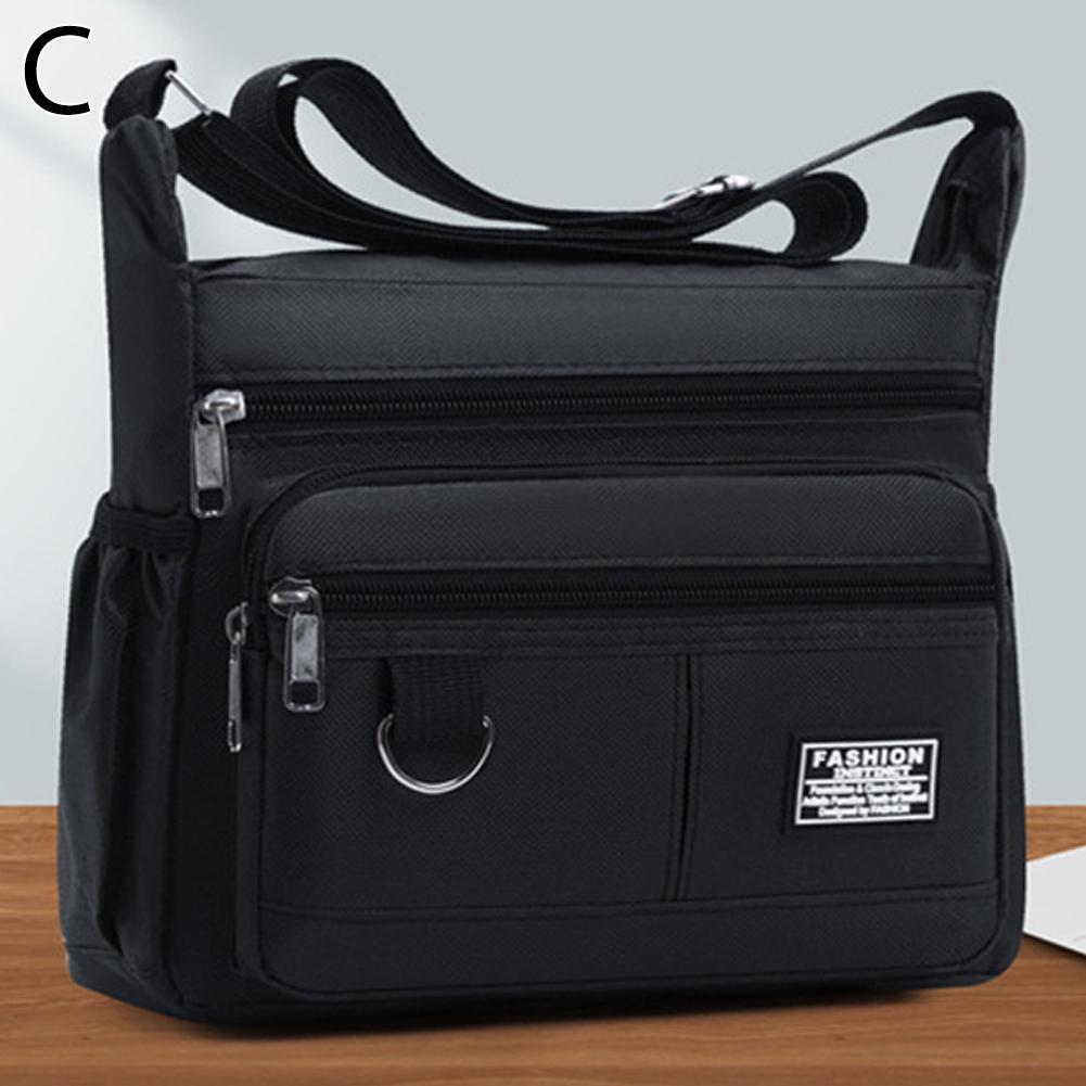 New Multi-layer Pocket Design Oxford Shoulder Bag Large Casual Capacity Single Crossbody Bag Messenger Men's Fashion Should