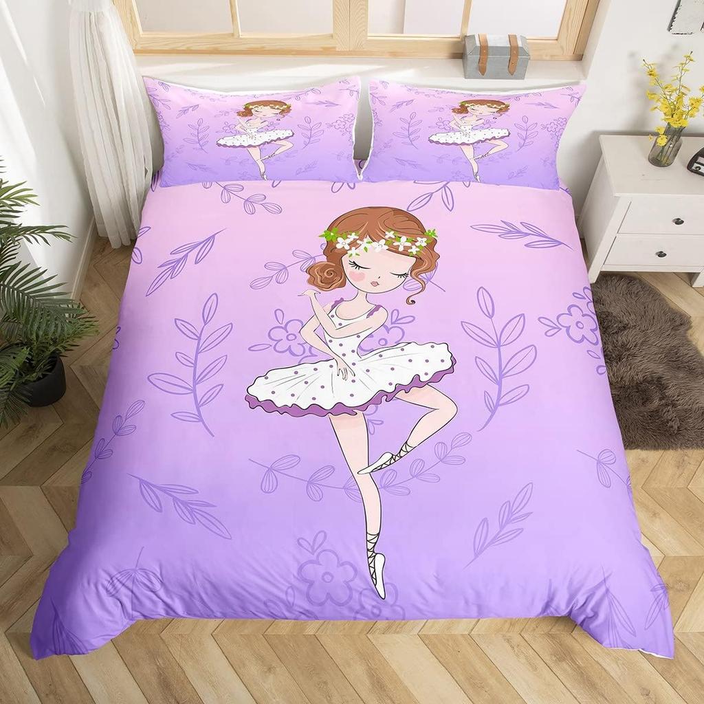 Comforter Paris Eiffel Tower Twin Kingballet Dancer Swan Cartoon Bedding Setgirls Boys Gift Floral Romantic Comforter