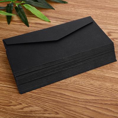 50pcs/lot Retro European Style Envelope Black White Craft Paper Envelope for Postcard Letter Scrapbooking Gift School Stationary