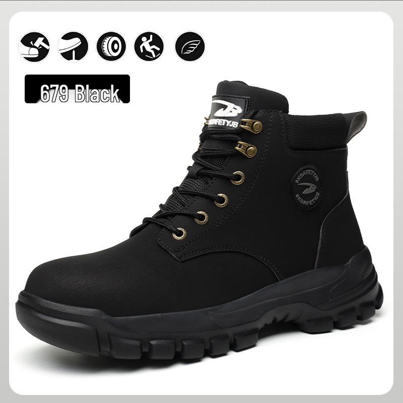 Men's Winter Safety Boots: Anti-Smash, Anti-Puncture, Warm, Comfortable, Casual Protection Shoes