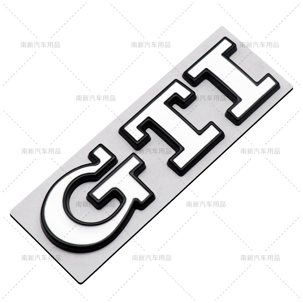 RUNTB1 3D Metal Car trunk Badge Stickers Emblem for VW golf GTI mk2 mk3 mk4 mk5 mk6 mk7 mk8 Polo Badge Accessories b10