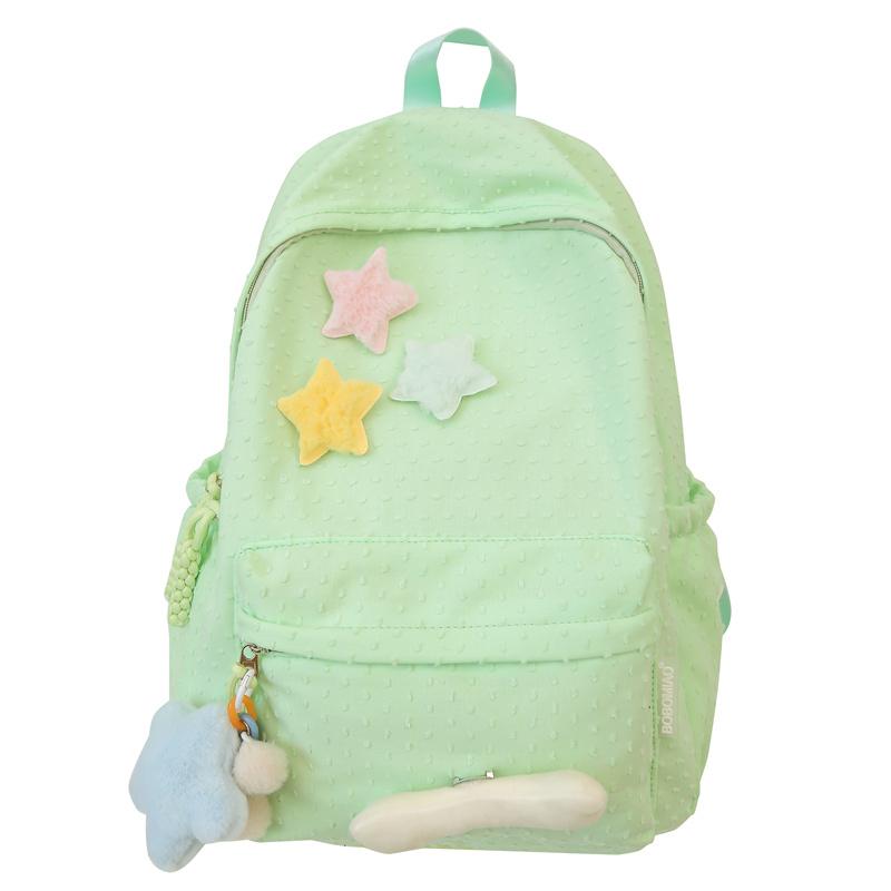 

Женский однотонный рюкзак для школьников, большой вместимости, дорожный рюкзак Small зелёный