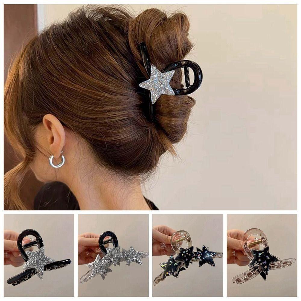 

Аксессуары для волос Звезда Коготь Инструменты Для Укладки Акула Заколка Мода Звезда Зажимы Для Волос Женщины