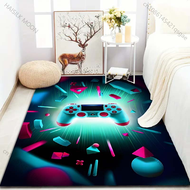

15 Sizes Game Controllers Gamer Carpet for Living Room Home Decor Non-slip Floor Mat for Boys Room Modern Rug Washable Rugs 100x150cm