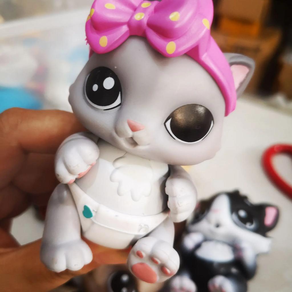 1 adet Orijinal Birçok sevimli oyuncak Sevimli Evcil Hayvan dükkanı hayvanı Sevimli küçük ayı evcil hayvan aksiyon figürü en küçük bebekler hediye kız oyuncağı