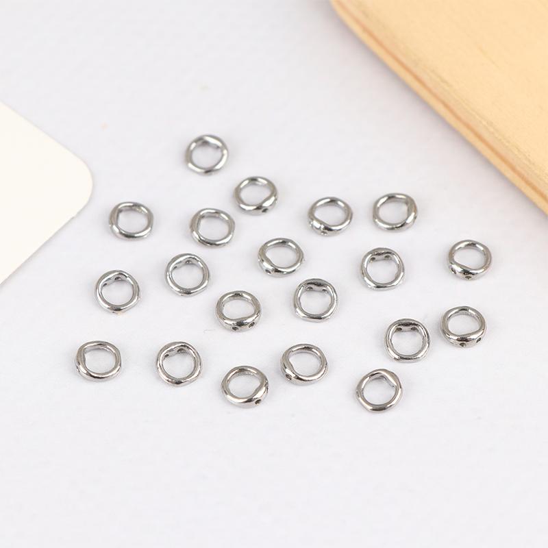 20Pcs Stainless Steel Clasps For Beading Supplies 5 6 8 Mm Necklace End Connectors Hooks Jewelry Bracelet Making