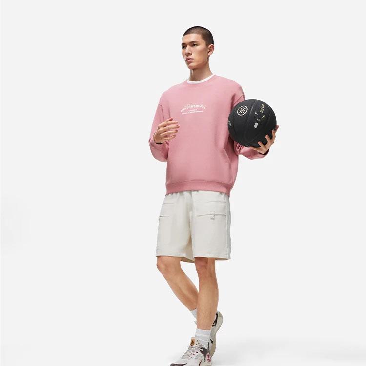 Li Ning Sweatshirt Men's Su Plum Pink AWDT493-7