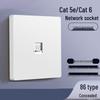 Xiwaxike 86-Type Cat6 Single Port Network Wall Plate
