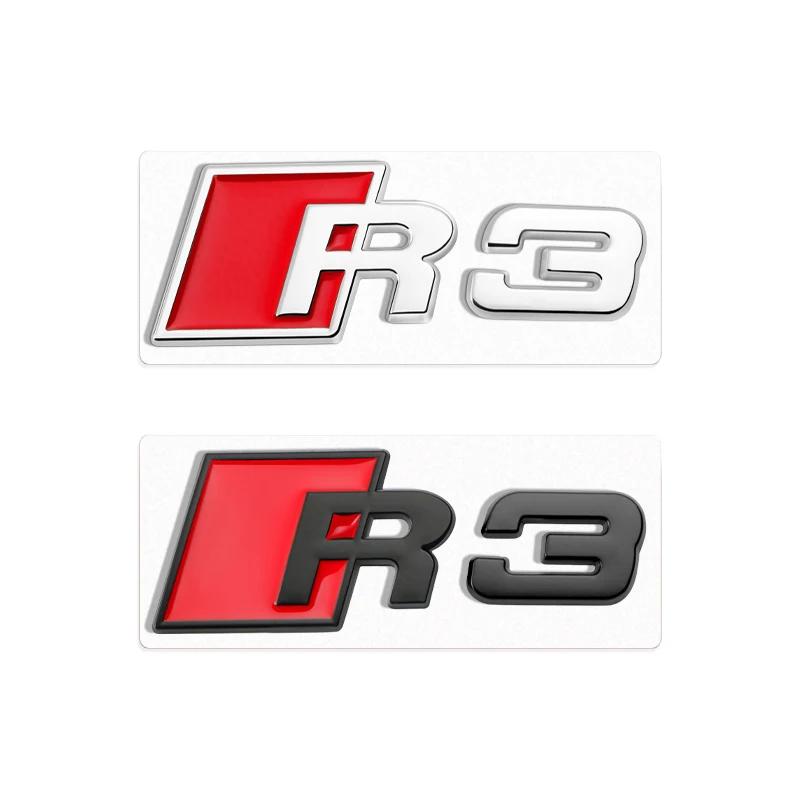1Pc A3 A4 B8 8P 8V B6 A5 A6 TT RS3 RS4 RS5 RS6 RS7 RS8 Badge Car Body Rear Trunk ABS Emblem Sticker Decoration Accessories