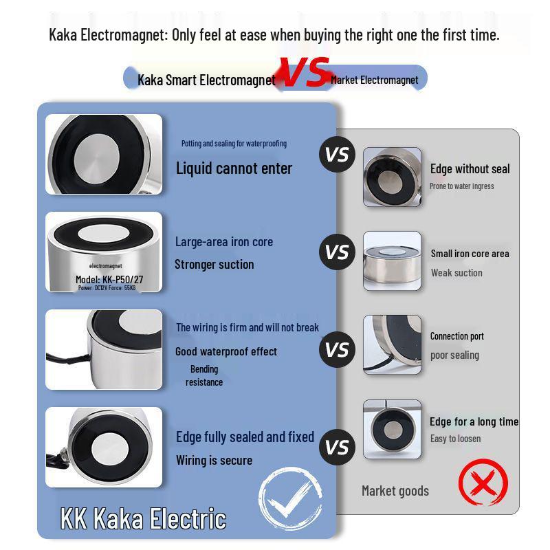 12V/24V/5V DC Strong Round Electromagnet Suction Cup for Industrial Use