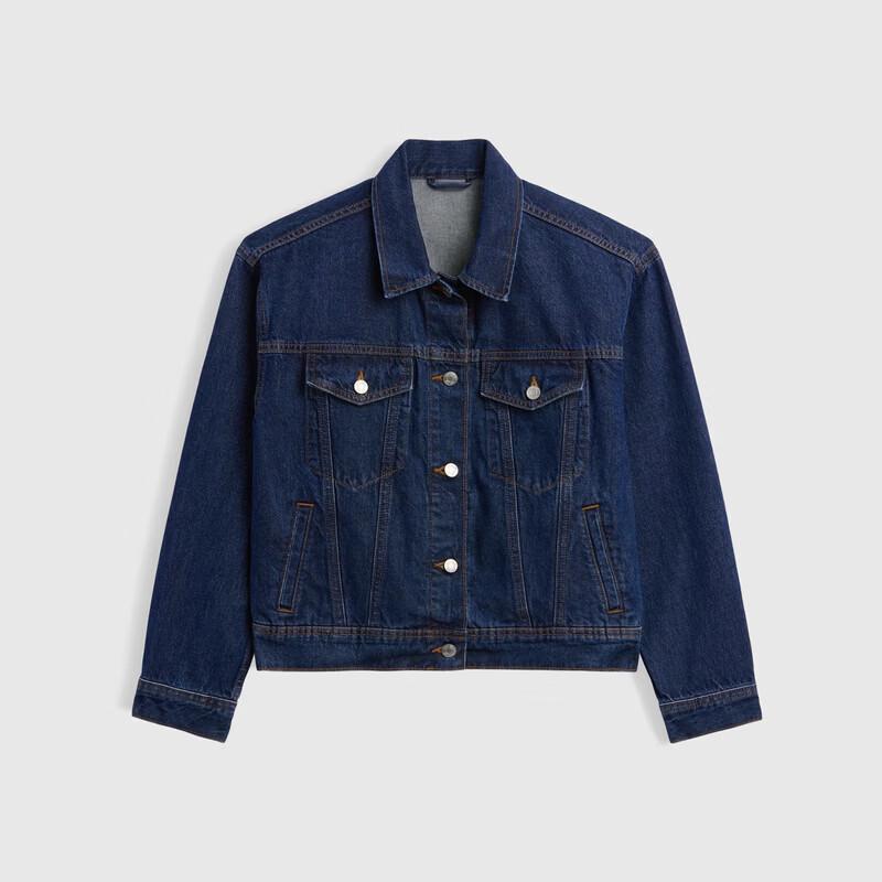 Gap Women's Washed Denim Lapel Jacket