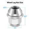 (20) 12X1.5 Chrome Wheel Lug Nuts 19Mm Hex For Ford Focus Fusion Escape EcoSport