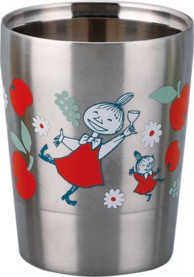 Moomin Stainless Steel Double Tumbler S Made In Japan Japanese Yamaka Shoten (260ml) (Little My) (Body/China, Painting) MM8102-864