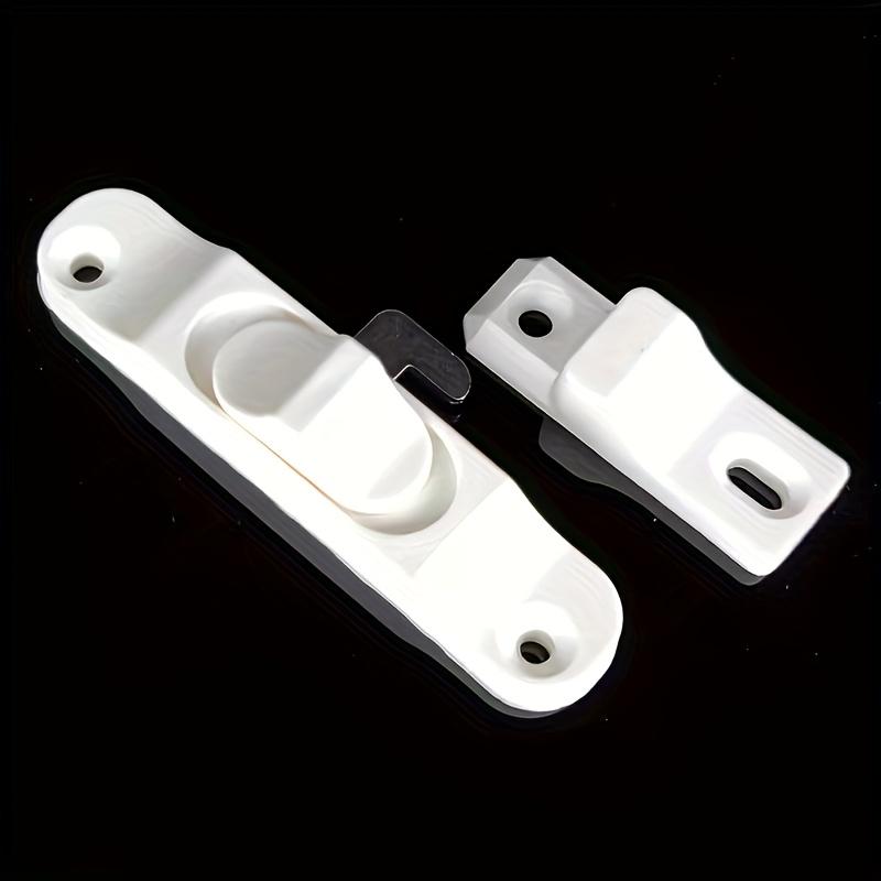 

Black Heavy-Duty Folding Trackless Screen Door Lock - Heavy-Duty Anti-Mosquito Safety Hook Latch, Keyless Entry/Exit Lock