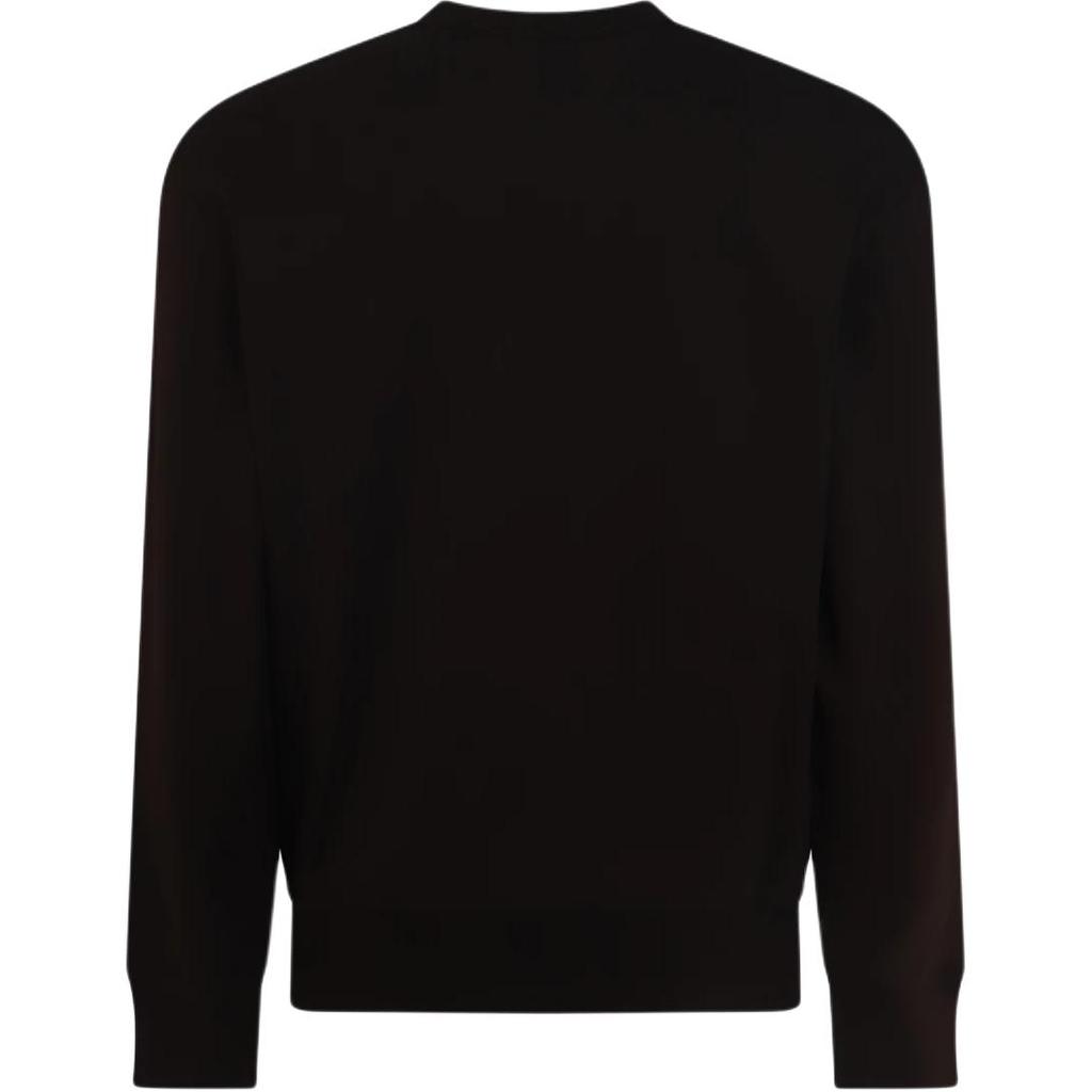 C.P. Company Cotton Crew Neck Pullover Long Sleeve Sweatshirt Men Sweatshirt Black 17CLSS032A006452W999