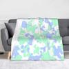 Camo Camouflage Flannel Throw Blankets Sea Texture Blanket for Bed Outdoor Lightweight Thin Plush Thin Quilt