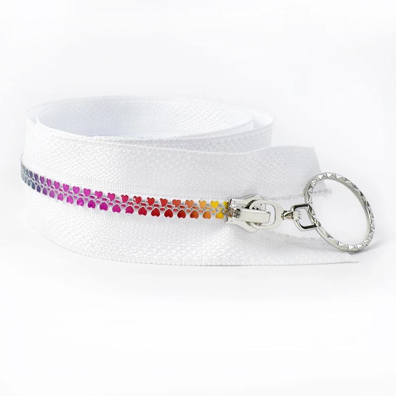 1/2Pcs 5# Resin Zip 15-80cm Open / Close End Auto Lock Zippers Rainbow Teeth Zipper Bag Coat Repair Kits Zips Sewing Accessories