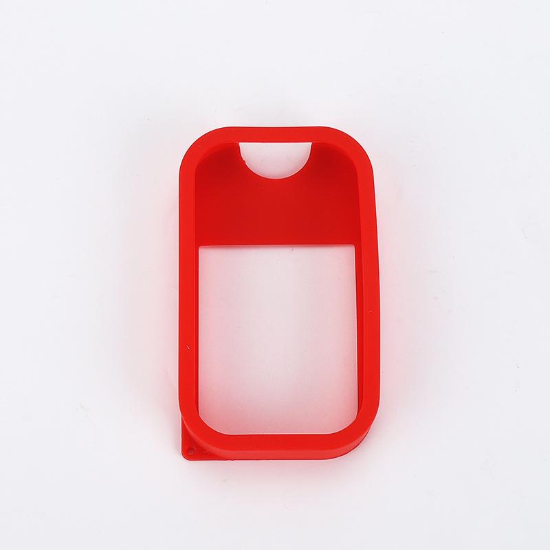 

Card-Style Spray Bottle with Silicone Sleeve and Hook - Empty Decanting Bottle with Press Pump Head for Perfume