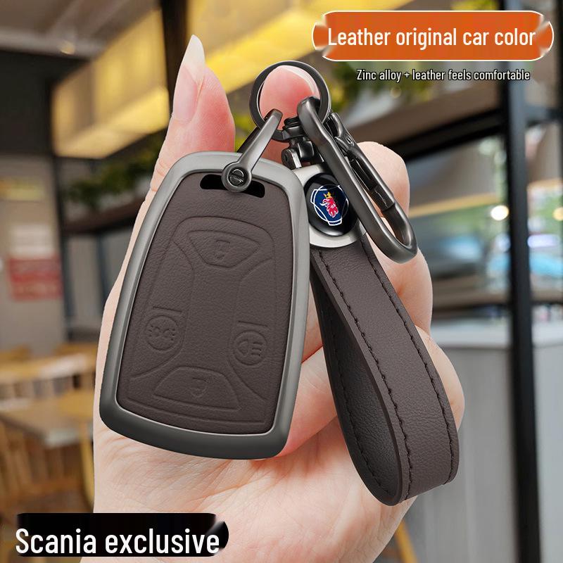 Scania Heavy Duty Truck Tractor Key Cover for R, G, P, S Series - Metal Shell Buckle Remote Control