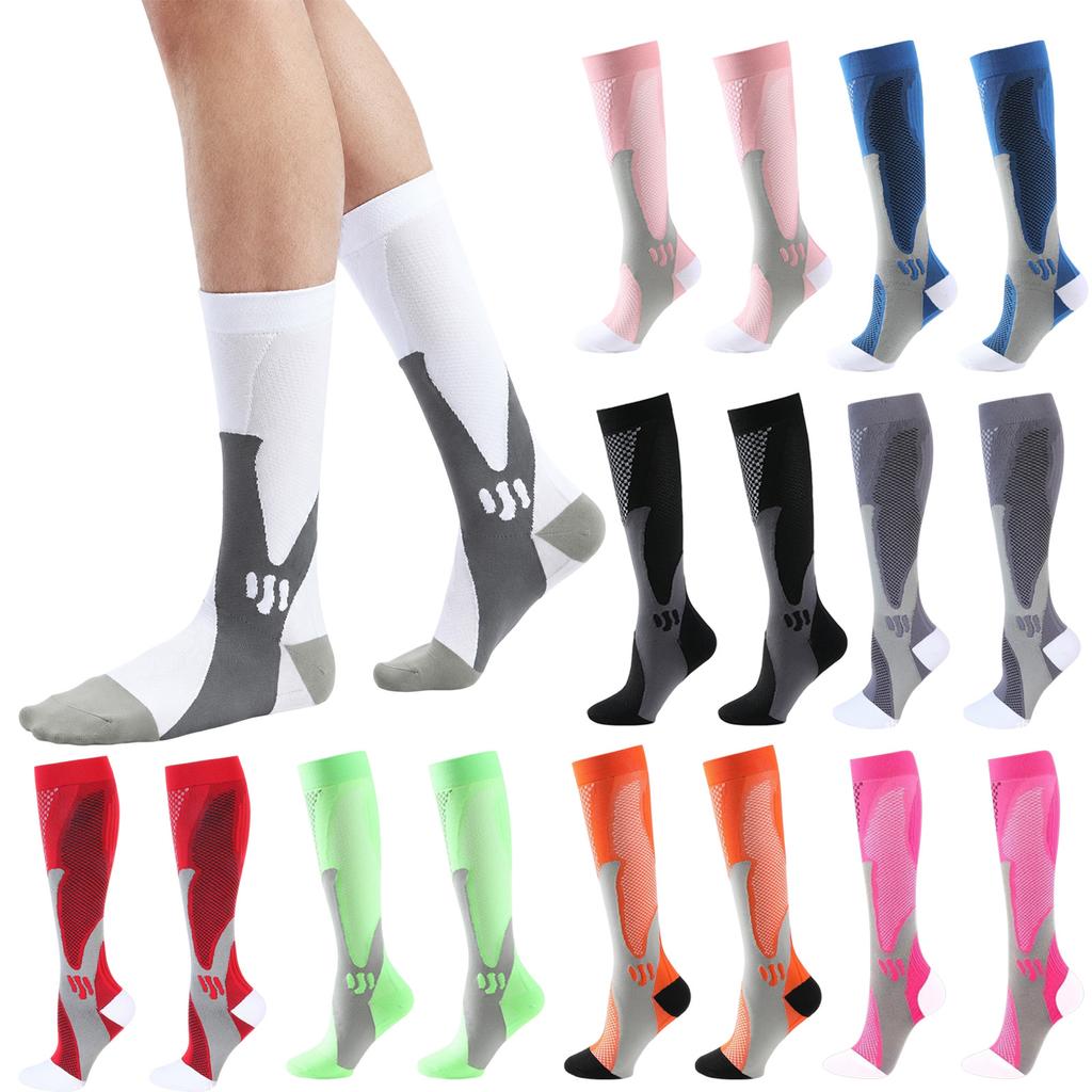 Men's Compression Running Socks for Hiking Travel Jogging Athletic Support Socks for Sports Enthusiasts