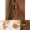 Exquisite Square Resin Earrings For Women 2023 Fashion With Copper