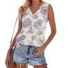 Women's Fashionable Casual Everyday Versatile Floral Print Slim-Fit Summer Tank Top