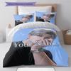 Anime Series Custom Name Pattern Bedding Quilt Set Quilt Cover Pillowcase Home Birthday Gift(1 * duvet cover + 2 * pillowcase, without core)