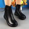 Winter High-end Mother Short Boots Women's 2025 New Non-slip Soft-soled Foreign-style Fashion Versatile Velvet Warm Cotton Boots