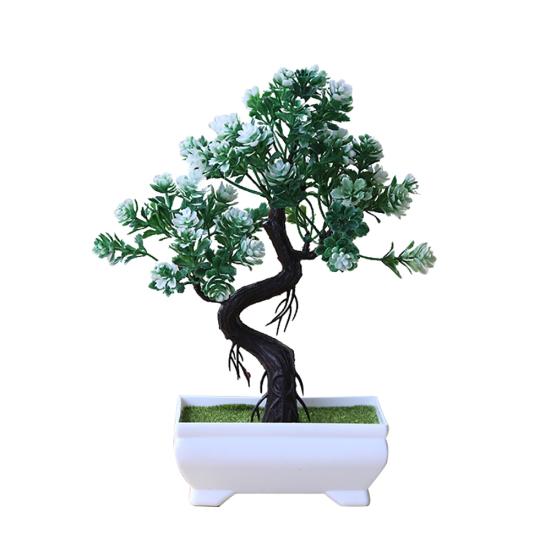 Artificial Potted Tree Bonsai Simulation Plant Home Decor Table Centerpieces