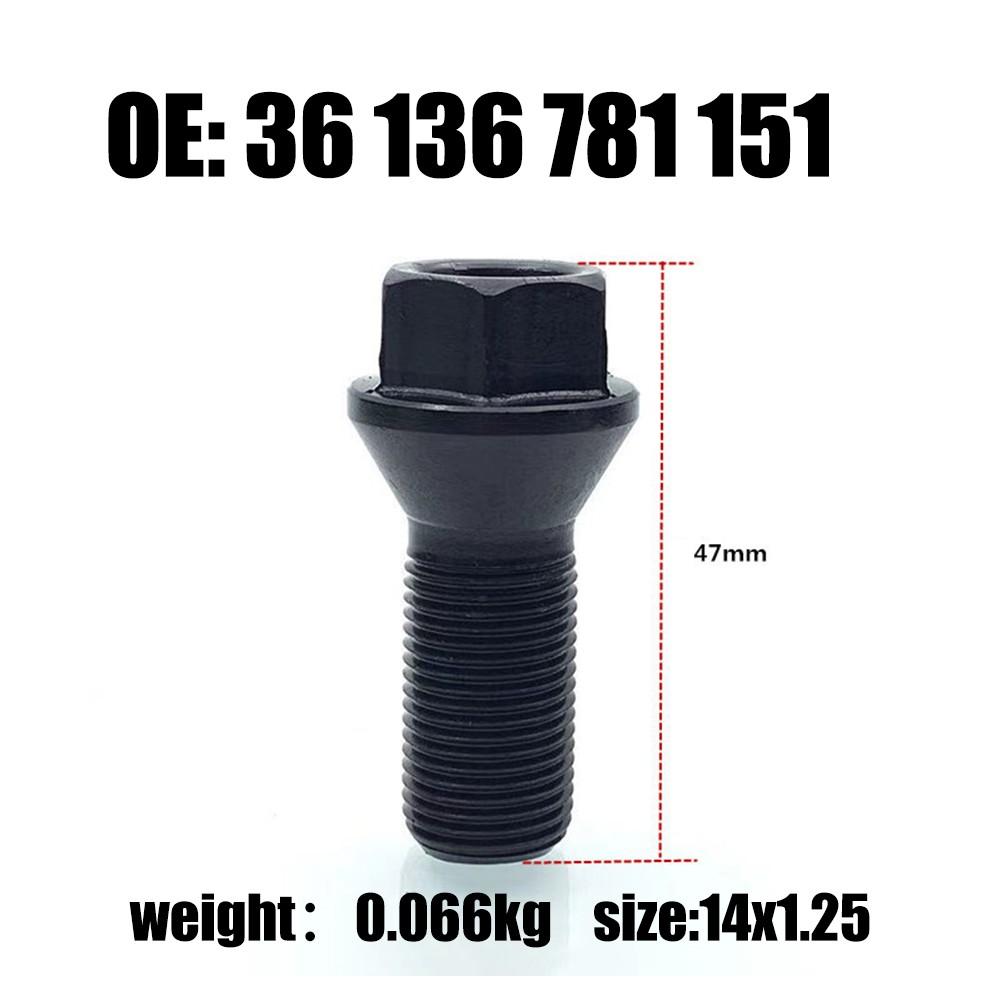 For BMW X5 2007 2015 Wheel Lug Bolts Nuts 14 For X1 25mm E7 36136781151