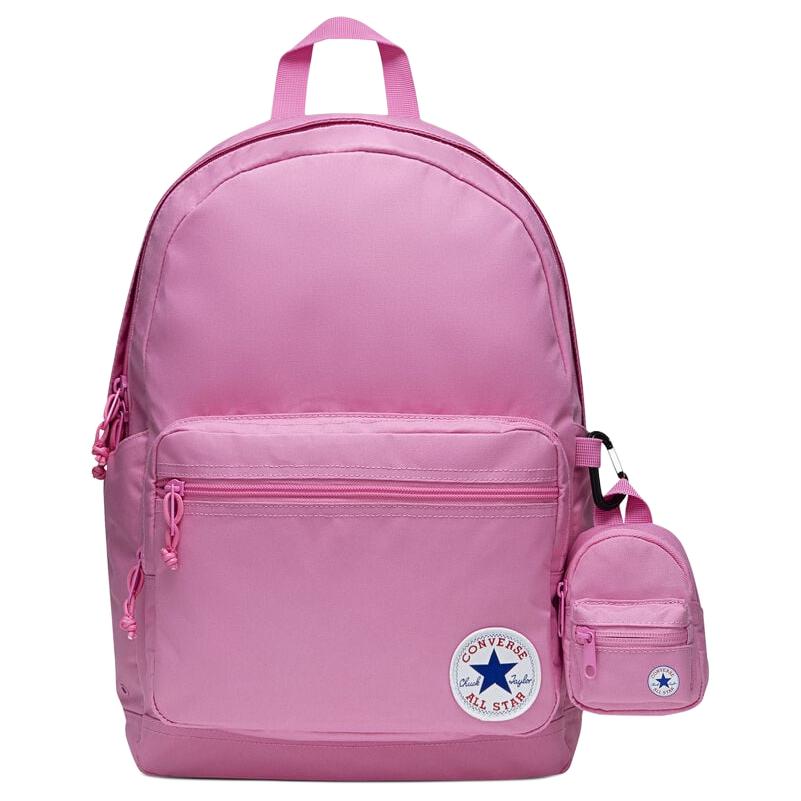 Converse Go 2 Logo Design Polyester Backpack Unisex Backpack Pink MA5665-AG9 Pink