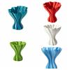Nordic Style Dress Hem Vase Creative 3D Printing Minimalist Vase Modern Art Twisted Design Desktop Ornament Table