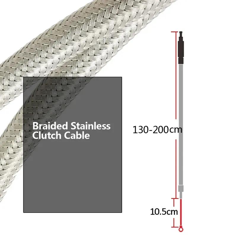 For Harley Sportster / Electra Tour Glide / Road King Motorcycle Braided Stainless Steel Clutch Cable