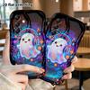 Phone Case: 2D Flat, Suitable for Samsung Galaxy A34 A35 M05 M06 S20 S22 S21 FE Plus 5G Protective Case, Neon Little Ghost, Perfect Christmas and Hall