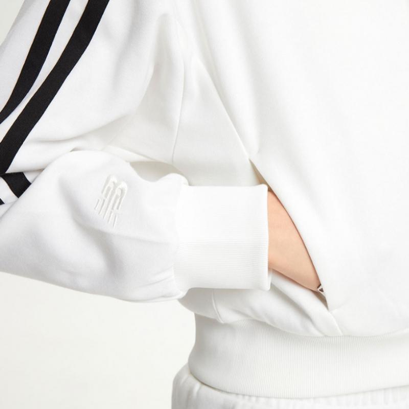 New Balance Nbmde4w142 Women Essential Track Jacket  Ivory 