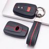 Silicone Car Key Fob Cover with Matching Keychain Compatible with Toyota Camry Corolla RAV4 Highlander Avalon, Fits Toyota Camry Corolla RAV4 Prius