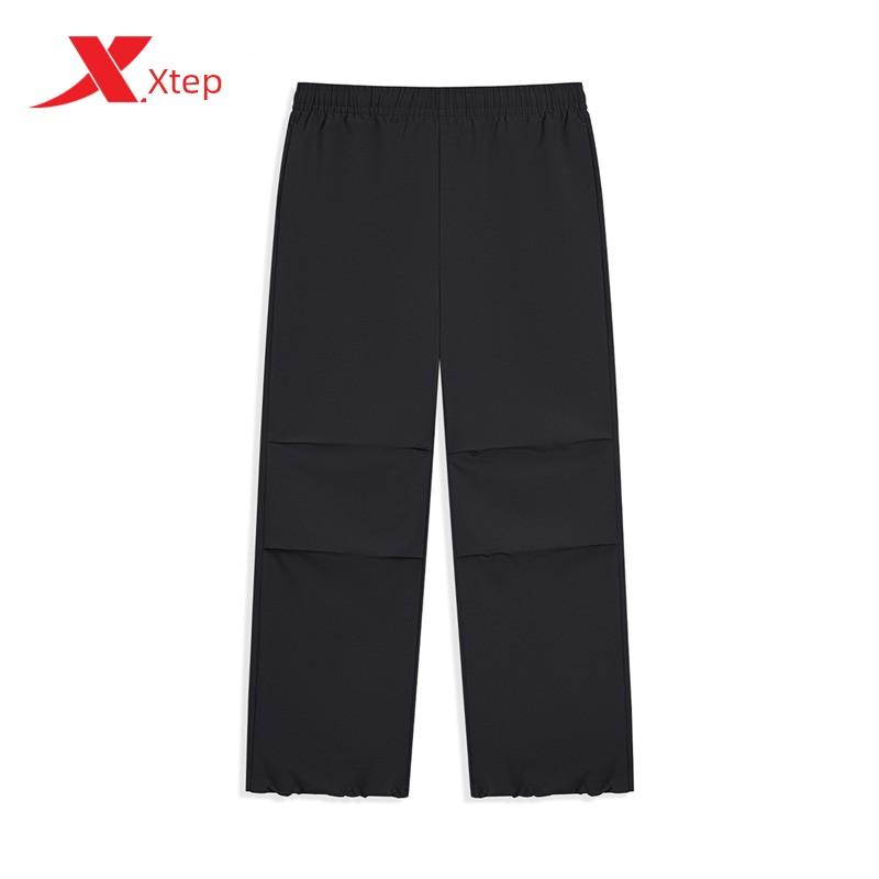 Xtep Sports Pants Unisex Spring Outdoor -Free Water-Repellent Softshell Pants Loose Casual Long Pants for Men and Women