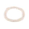 1String, White Potato-shaped Pearl 3-3.5mm, Fashion Women Natural Freshwater Pearl Beads for Jewelry Making DIY Crafts, Luxury Bulk Gifts 36cm
