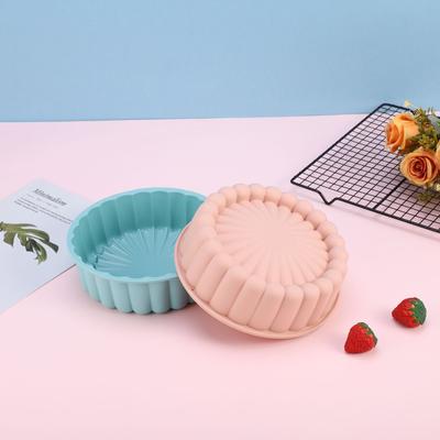 1 STÜCK Charlotte Kuchenform 8 Zoll Runde Kuchenform Antihaftbeschichtete Silikon-Kuchenformen für Käsekuchen Schokoladenkuchen Regenbogenkuchen