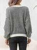 Women's Autumn & Winter Stripe Knit Sweater: Headless Wind, Round Neck, Long Sleeve, Loose Fit