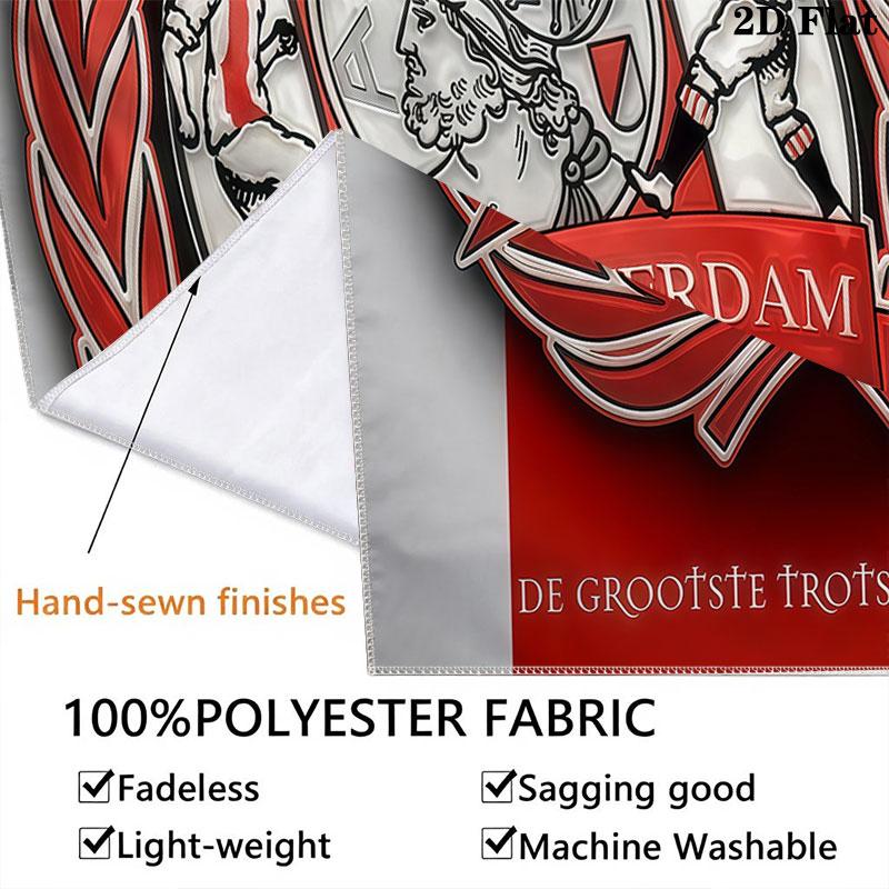 AFC Ajax Poster (2) Wall Hanging Printed Fabric Blanket Decorative Tapestries for Bedroom Living Room Home Decor