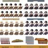 WII Military Figure Building Blocks: Weapons & Soldiers Toy Set for Boys