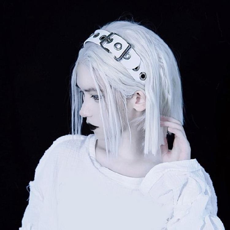 Fashion Punk PU Headband with Studded Rivet for Parties Nightclubs