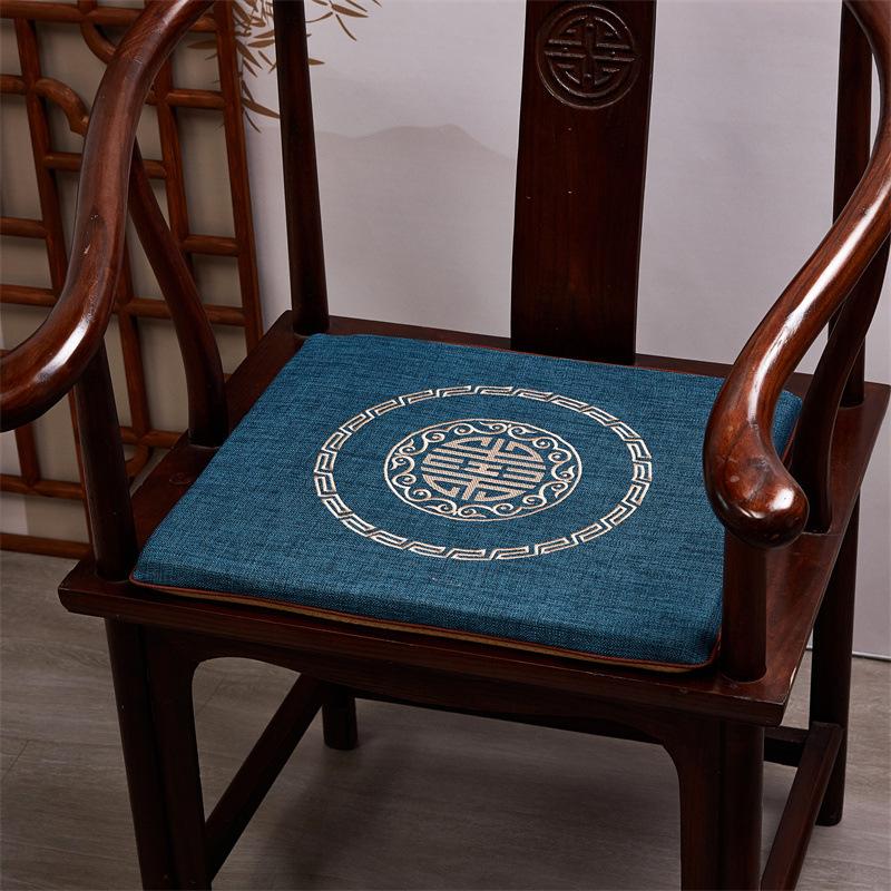 Chinese Style Cushion Mahogany Furniture Sofa Seat Cushion Taishi Circle Chair Tea Chair Non-slip Back Cushion