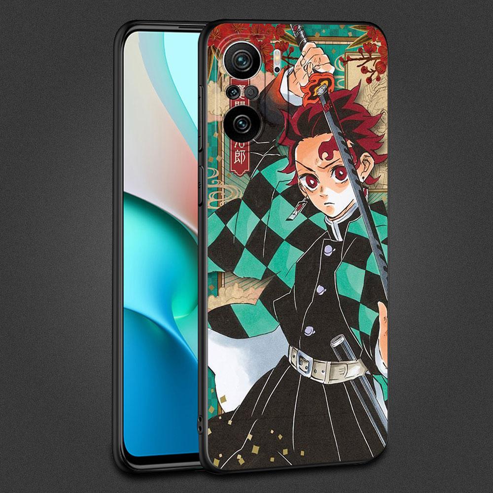 Fall für Xiaomi Redmi Hinweis 11 10 9 8 Pro 12 10C 9S 10S 11S 9A 9T 9C 10A 7 K40 8T Silikon Telefon Abdeckung Dämon Slayer Kunst Fundas