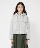 [Women] Play Short Hooded Weather Jacket - Warm Grey Hfwa101Ajkwag