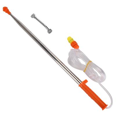 Varilla de extensión telescópica de acero inoxidable para esterilización de árboles frutales con boquilla