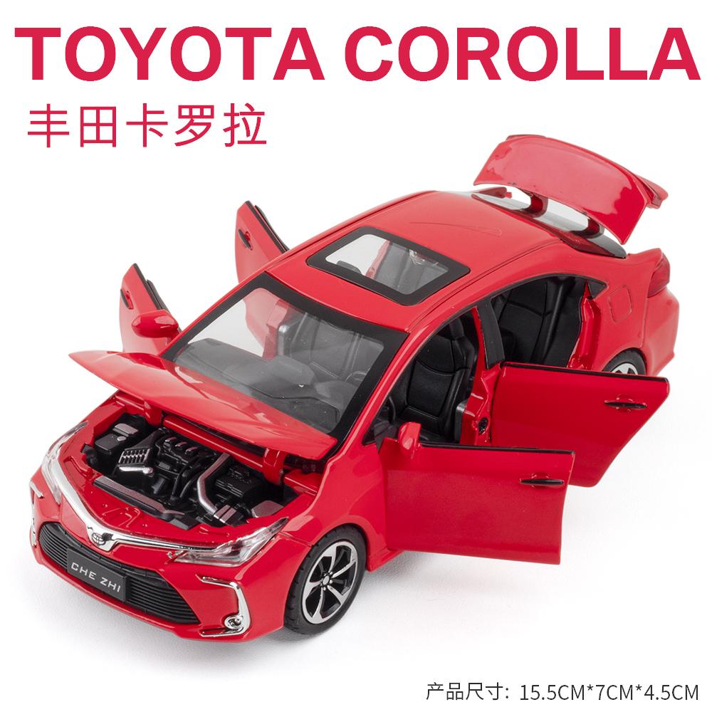 

1:32 TOYOTA Corolla Alloy Car diecast model Sound & Light Pull Back Toy Children s Toy Kids Gift Birthday Present For Boys
